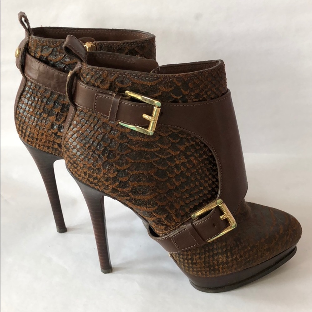 Michael Kors | Embossed Python Ankle Boot